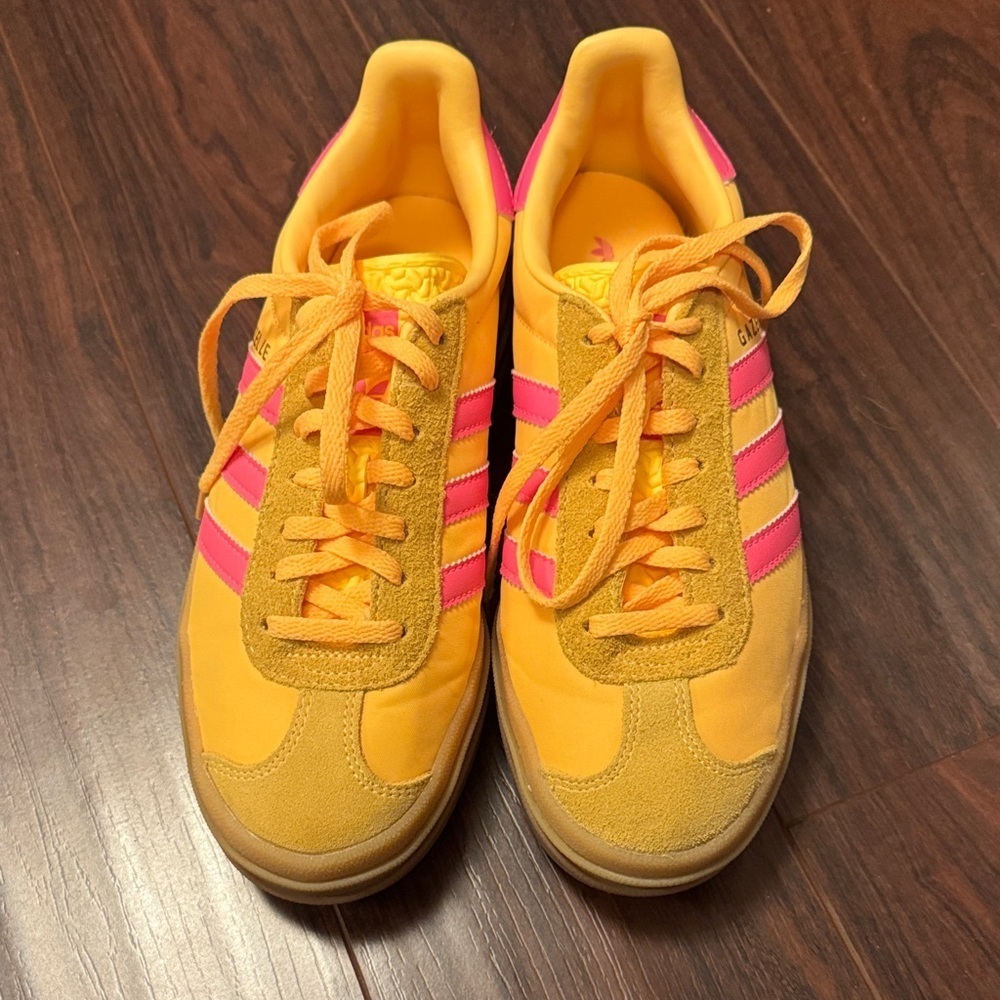 Adidas Gazelle Orange/Yellow & Pink - Picture 2 of 7